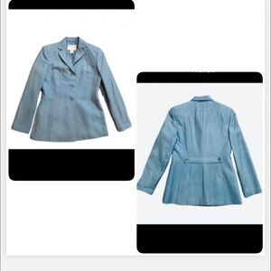 Oscar de la Renta Blue 1980’s Preppy Blazer